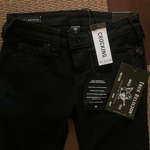 BRAND NEW True Religion Halle Size 27 Black